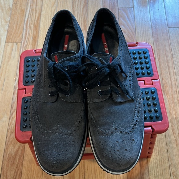 Prada Brogue Suede Shoes - Picture 7 of 8